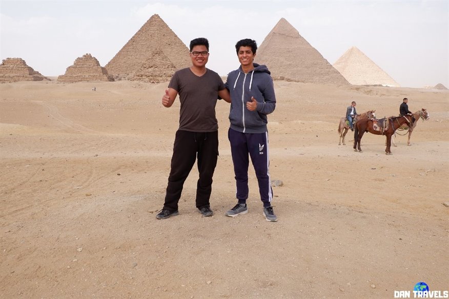 Ebrahim and I went together to Giza Pyramids!